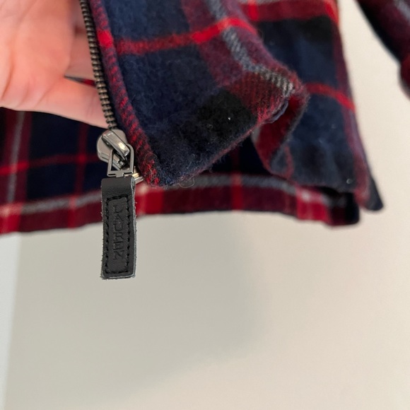 vintage 100% wool ralph lauren zip up collared flannel sweater - Picture 3 of 4